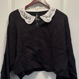 BNWT Dangerfield “Nevermore” cardigan with removable collar